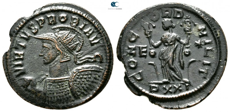 Probus AD 276-282. Ticinum
Antoninianus Æ

22mm., 3,87g.

VIRTVS PROBI AVG,...