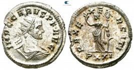 Carus AD 282-283. Ticinum. Antoninianus Æ silvered