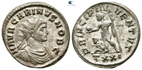 Carinus AD 283-285. Rome. Antoninianus Æ silvered