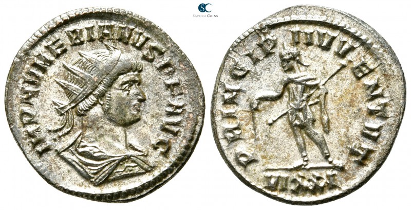 Numerian AD 283-284. As Augustus. Ticinum
Antoninianus Æ silvered

23mm., 2,9...