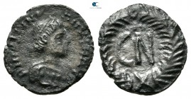 Justinian I AD 527-565. Ravenna. 250 Nummi AR