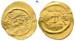 Maurice Tiberius AD 582-602. Constantinople. Tremissis AV