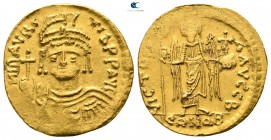 Maurice Tiberius AD 582-602. Constantinople. 2nd officina. Solidus AV