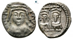 Heraclius & H.Constantine & Martina AD 610-641. Struck AD 614-641. Carthago. Half Siliqua AR