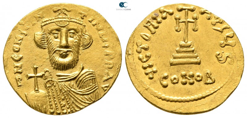 Constans II. AD 641-668. Constantinople
Solidus AV

20mm., 4,20g.

D N CONS...