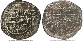 Philip III "Pre-Motherlode Atocha" Cob 4 Reales ND (1598-1621) Genuine NGC, Potosi mint, KM9. 10.22gm. Grade "10 points". Salvaged from the "Nuestra S...