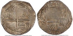 Philip III "Atocha" Cob 8 Reales ND (1612-1616) P-Q XF40 PCGS, Potosi mint, KM10, Cal-916. 26.82gm. Salvaged from the "Nuestra Señora de Atocha" (sunk...
