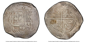 Philip III Cob 8 Reales ND (1612-1616) P-Q VF30 PCGS, Potosi mint, KM10, Cal-916. 26.81gm. A satin piece with clear assayer and bold motifs. HID098012...