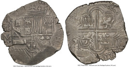 Philip III Cob 8 Reales ND (1616-1617) P-M XF40 NGC, Potosi mint, KM10, Cal-919. 26.93gm. From the last undated issue struck at the Potosi mint, this ...