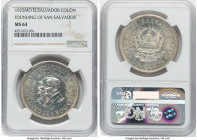 Republic "Founding of San Salvador" Colon 1925-Mo MS64 NGC, Mexico City mint, KM131. Mintage: 2,000. An awesome, low-mintage Crown-size commemorative ...