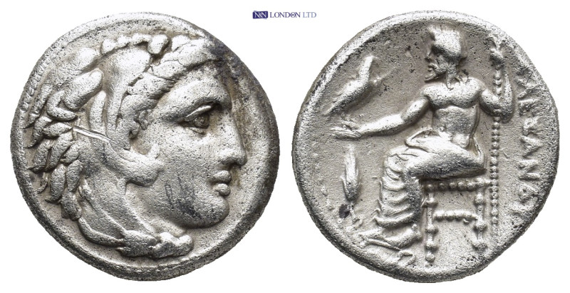 KINGS OF MACEDON. Alexander III the Great (336-323 BC). AR drachm (15mm, 4.21 g)...