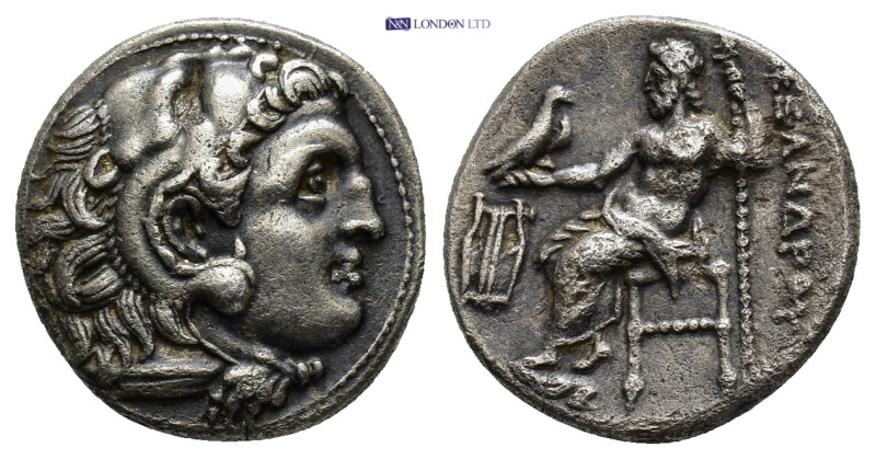 Kings of Macedon. Kolophon. Alexander III "the Great" 336-323 BC.Drachm AR (16mm...