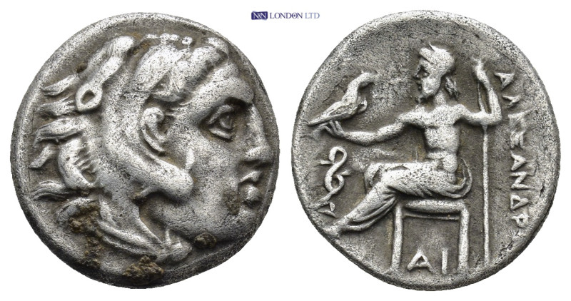 KINGS of MACEDON. Philip III Arrhidaios. 323-317 BC. AR Drachm (16mm, 4.21 g). I...