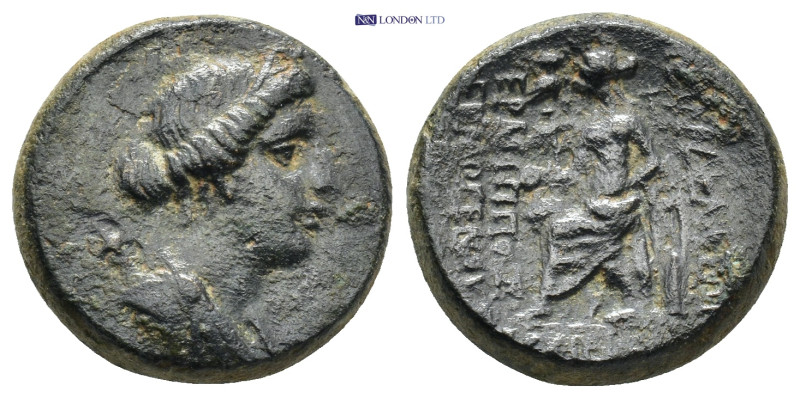 LYDIA, Philadelphia. 2nd-1st centuries BC. AE (8.7 Gr. 19mm.).
 Draped bust of A...