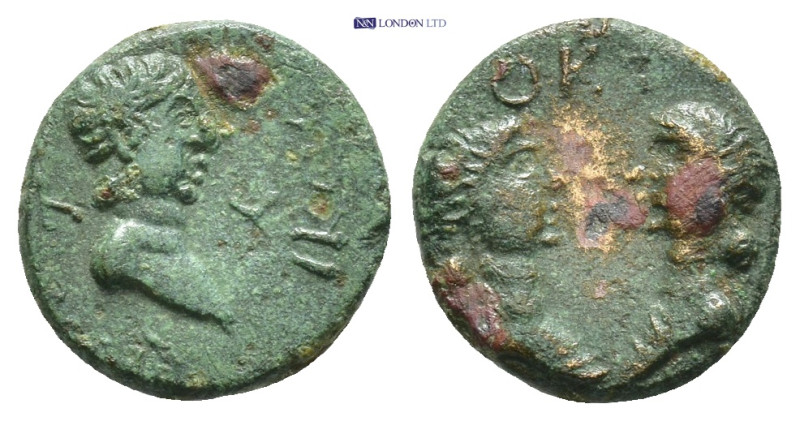 MYSIA, Cyzicus. Britannicus, with Octavia and Antonia. AD 41-55. Æ (13mm, 1.46 g...