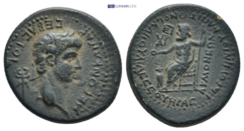 Phrygia. Akmoneia. Nero AD 54-68. Struck under the archon Lucius Servenius Capit...