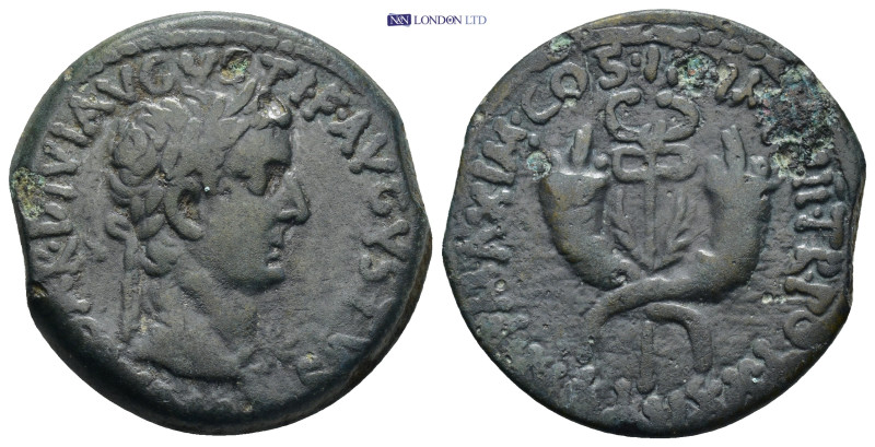 Tiberius. Æ (29mm, 17.0 g), AD 14-37. Commagene in Syria. Laureate head of Tiber...