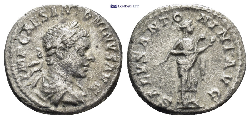 Elagabalus (AD 218-222). AR denarius (18mm, 3.29 g). Rome. IMP CAES M AVR ANTONI...