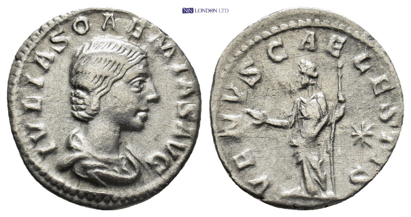 Julia Soaemias, Augusta, 218-222. Denarius (Silver, 18mm, 1.6 g), Rome. IVLIA SO...