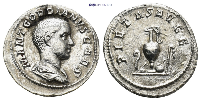 Gordian III, as Caesar, 238. Denarius (3.04 Gr. 19mm.), Rome, 22 April - 29 July...