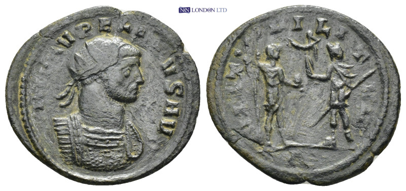 Aurelian BI Antoninianus. Uncertain Mint, AD 271-272 (2.76 Gr. 24mm.)
Radiate an...