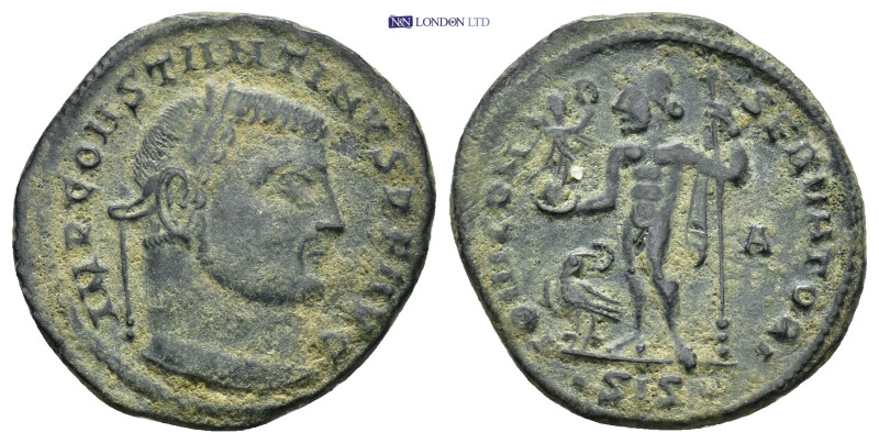 Constantine I (307/310-337). Follis Siscia (3.7 Gr. 22mm.)
 Laureate, draped and...