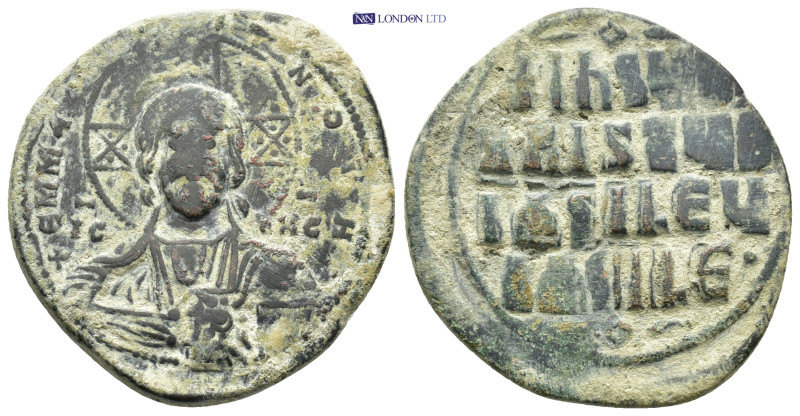 Anonymous Folles. temp. Basil II & Constantine VIII, circa 1020-1028. Æ Follis (...