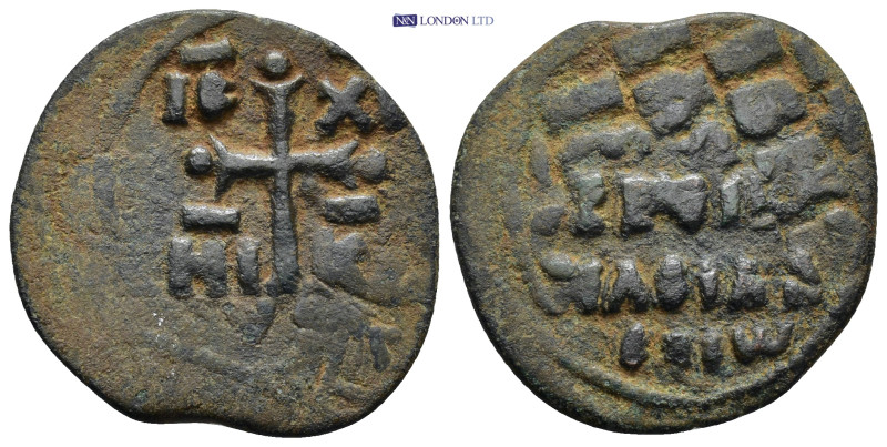 Alexius I Comnenus. 1081-1118. Æ Follis (28mm, 6.7 g). Thessalonica mint. IC-XC/...