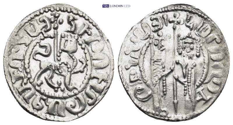 ARMENIA, Cilician Armenia. Royal. Levon I. 1198-1219. AR Tram (21mm, 3.0 g). Cro...