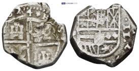 SPAIN, Felipe II 1556-1598. AR 4 Reales (22mm, 6.63 g). Crowned coat-of-arms / Coat-of-arms.