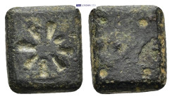 Commercial Weights. Weight of 2 Grammata (Bronze, 10mm, 2.11 g) Engraved star. Rev. Blank.