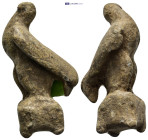A eagle figure with wings partly spread on a square finial. (42mm, 55.3 g)