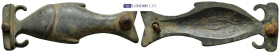 A bronze fish figure aplique (57mm, 14.64 g)