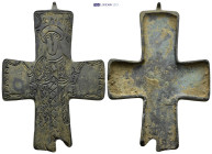 Byzantine Bronze Reliquary Cross (76mm, 42.61 g)