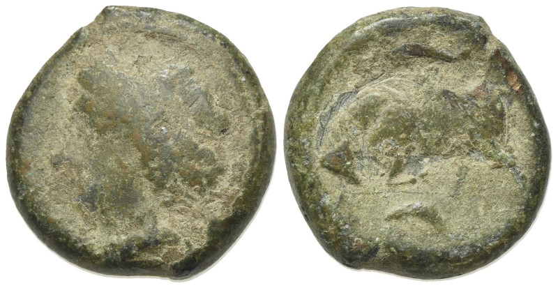 Sicily, Syracuse. Agathokles (317-289 BC). Æ Hemilitron (22mm, 11.66g, 11h), c. ...