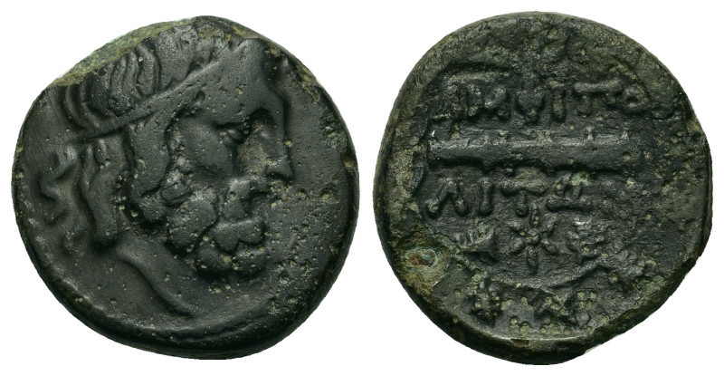 Macedon. Amphipolis. c. 187-168/7 BC. Æ (19,5 mm, 6g). Head of Philip II to righ...