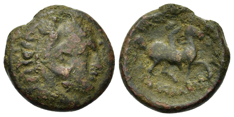 Kings of Macedon, Kassander (306-297 BC). Æ (18,8mm., 6g). Macedon. Head of Hera...