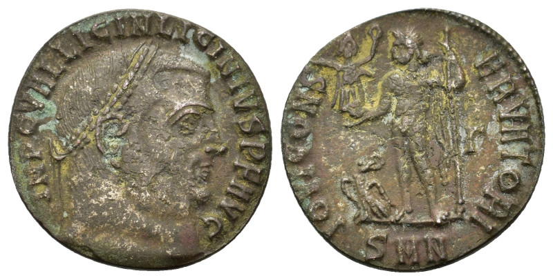 Licinius I (308-324). Æ Follis (19mm, 2.83g, 6h). Nicomedia, 311-317. Laureate h...