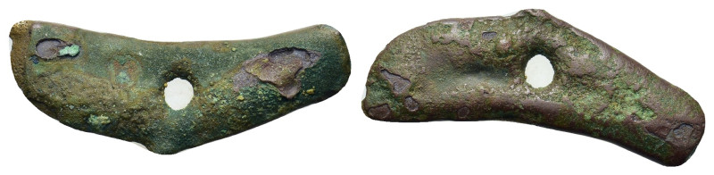 Scythia. Olbia, c. 437-410 BC. Cast dolphin Æ (25mm, 2g).