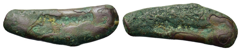 Scythia. Olbia, c. 437-410 BC. Cast dolphin Æ (23,5mm, 1.7g).