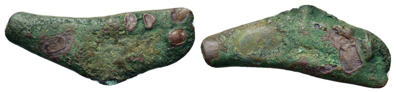 Scythia. Olbia, c. 437-410 BC. Cast dolphin Æ (24,7mm, 1.8g).