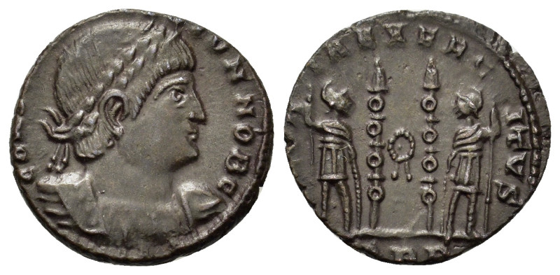 Constantine II (Caesar, 316-337). Æ Follis (15mm, 1.95g, 6h). Treveri, 330-5. La...