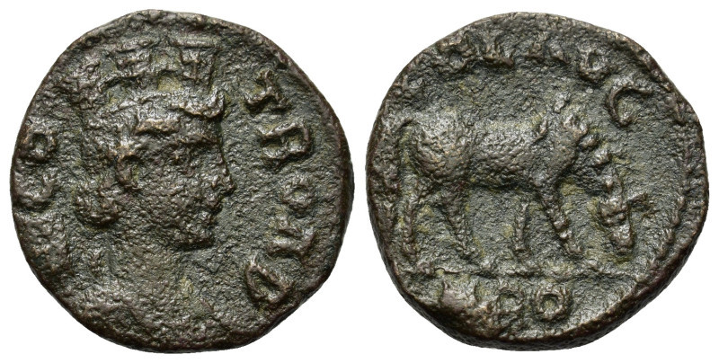 Troas, Alexandria. Pseudo-autonomous issue. Time of Valerian I and Gallienus (25...