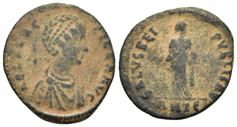 Aelia Flacilla (Augusta, (379-386/8). Æ Follis (22,2mm, 3.77g). Draped bust r., ...