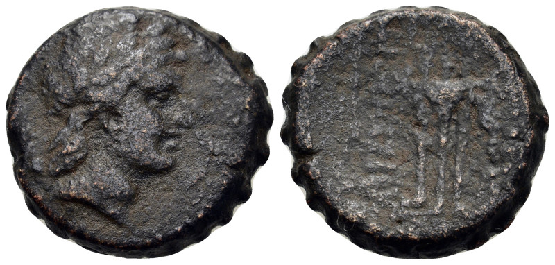 Seleukid Kings, Demetrios I (162-150 BC). Serrate Æ (24,6mm, 14.55g). Antioch on...