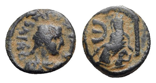 Justin I (518-527) or Justinian I (527-565). Æ 5 Nummi (12mm, 2.49g, 11h). Theou...