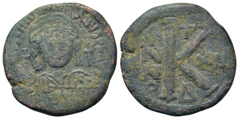 Justinian I (527-565). Æ 20 Nummi (28,5mm, 10.4g). Constantinople, uncertain yea...