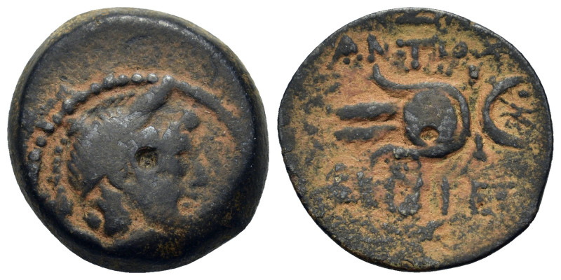 Seleukid Kings, Antiochos VII Euergetes (138-129 BC). Æ (18,2mm, 5.88g). Antioch...