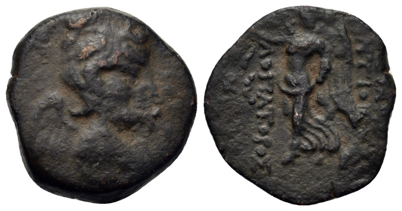 Seleukid Kings. Antiochos IX Eusebes Philopator (114/3-95 BC). Æ (17,4mm, 4g). U...