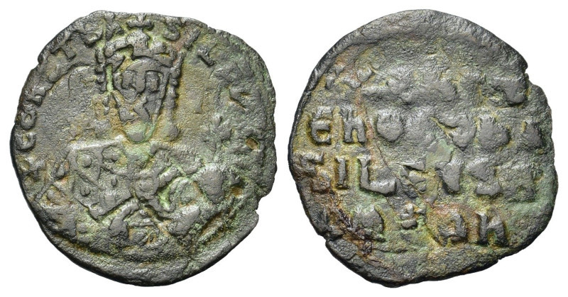 Leo VI the Wise (886-912). Æ Follis (26,6mm, 4.1g). Constantinople. +LEON bAS-IL...